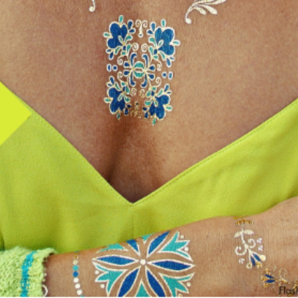 Mediterranean Metallic Temporary Tattoos